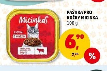 PAŠTIKA PRO KOČKY MICINKA