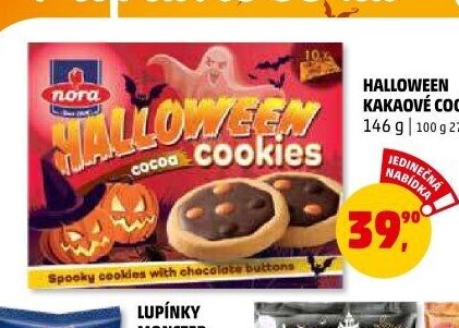 Halloween kakaové cookies