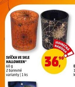 SVÍČKA VE SKLE HALLOWEEN
