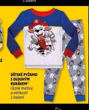 DĚTSKÉ PYŽAMO S DLOUHÝM RUKÁVEM