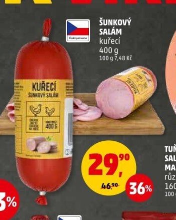 Šunkový salám kuřecí