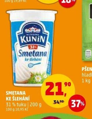 SMETANA KE ŠLEHÁNÍ