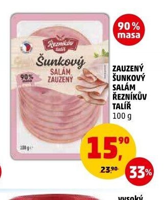 Zauzený šunkový salám Řezníkův talíř