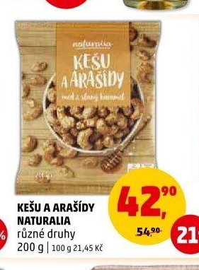 KEŠU A ARAŠÍDY NATURALIA