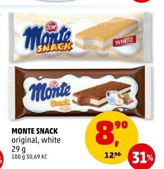 Dezert mléčný Monte Snack Zott