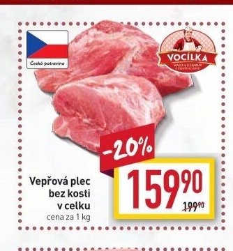 Vepřová plec bez kosti v celku