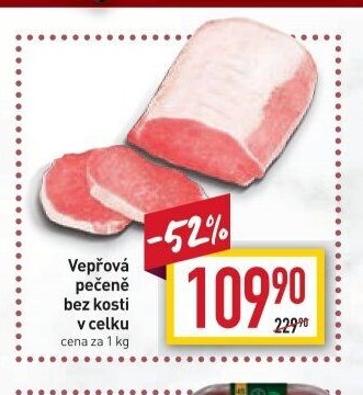 Vepřová pečeně bez kosti v celku