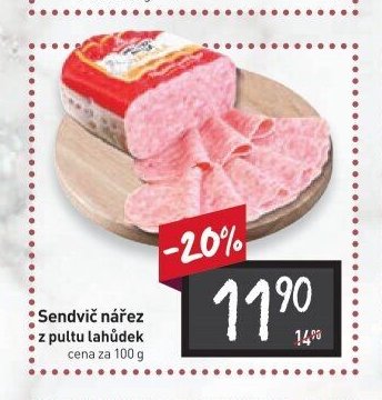 Sendvič nářez z pultu lahůdek