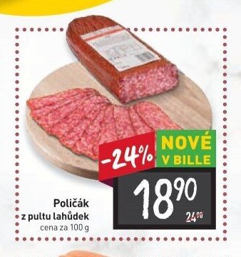 Poličák z pultu lahůdek