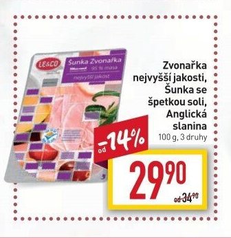 Zvonařka nejvyšší jakosti, Šunka se špetkou soli, Anglická slanina