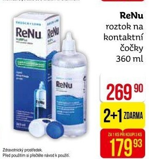 Roztok na kontaktní čočky ReNu