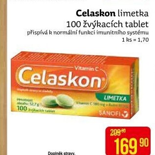 Tablety žvýkací vitamín C Celaskon