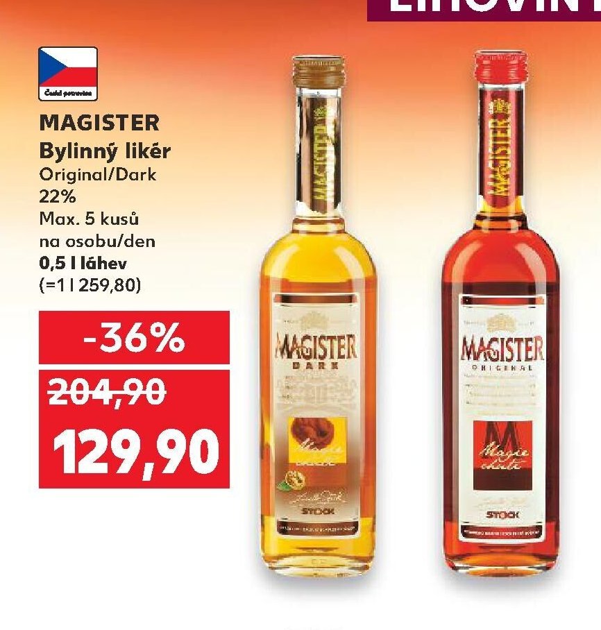 MAGISTER Bylinný likér