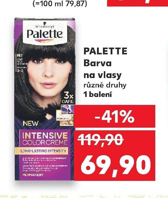 PALETTE Barva na vlasy různé druhy 1 balení
