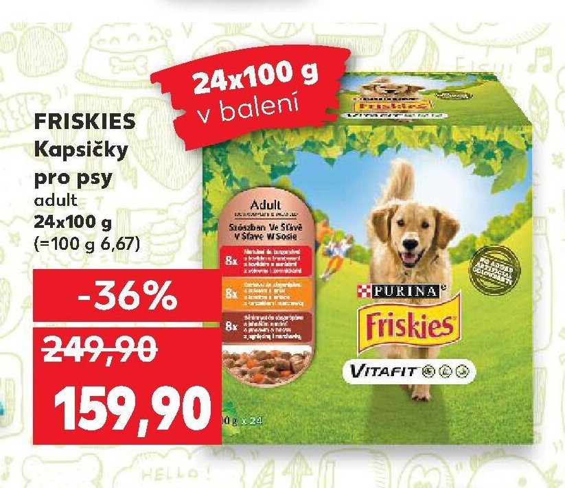 FRISKIES Kapsičky pro psy adult 24x100 g
