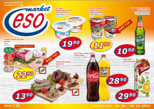 akční leták ESO MARKET 19.10.2022-30.10.2022