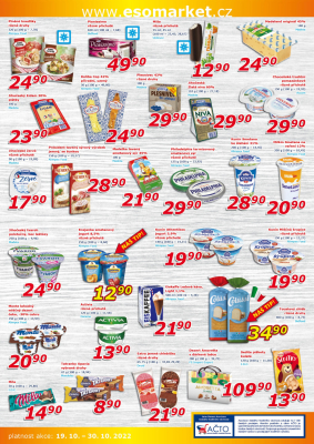 akční leták ESO MARKET 19.10.2022-30.10.2022