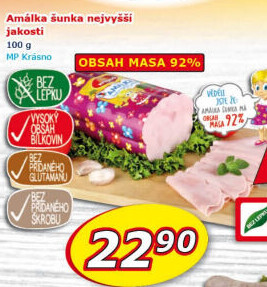 Šunka Amálka nejvyšší jakosti Krásno