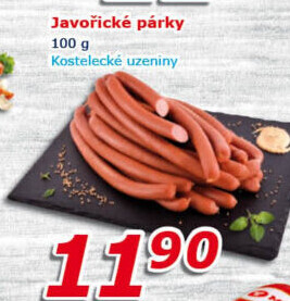 Párky javořické Kostelecké uzeniny