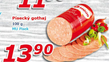 Salám Gothaj Maso uzeniny Písek