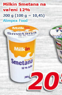 Smetana Milkin 12%