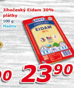 Sýr Eidam Jihočeský 30% Madeta
