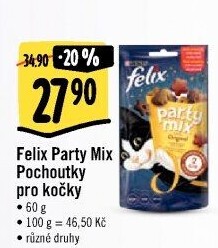 Pamlsky pro kočky Party mix Felix Purina