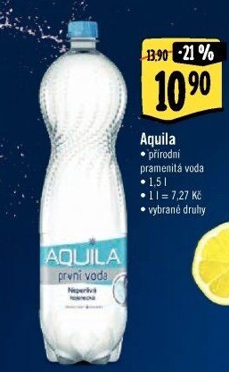 Přírodní voda Aquila