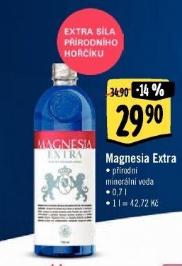 Přírodní voda Magnesia Extra