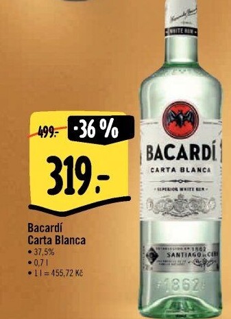 Rum Carta Blanca Bacardi