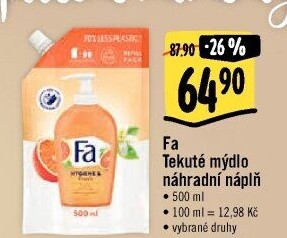 Tekuté mýdlo Fa - náhradní náplň