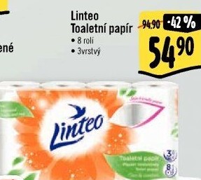 Toaletní papír 3vrstvý Linteo