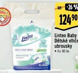 Vlhčené ubrousky dětské Linteo Baby