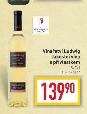 Vinařství Ludwig Jakostní vína s přívlastkem
