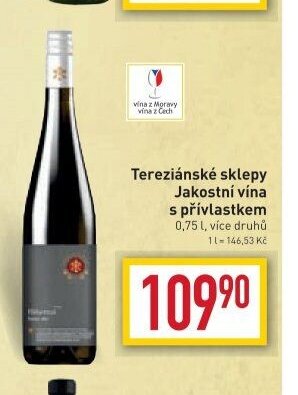 Tereziánské sklepy Jakostní vína s přívlastkem