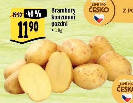 Brambory konzumní pozdní
