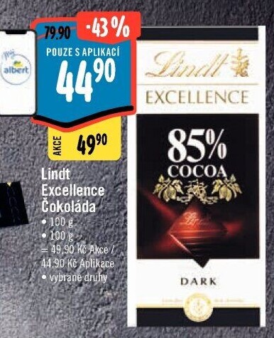 Čokoláda Excellence Lindt