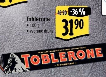 Čokoláda Toblerone