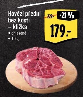 Hovězí přední bez kosti - kližka