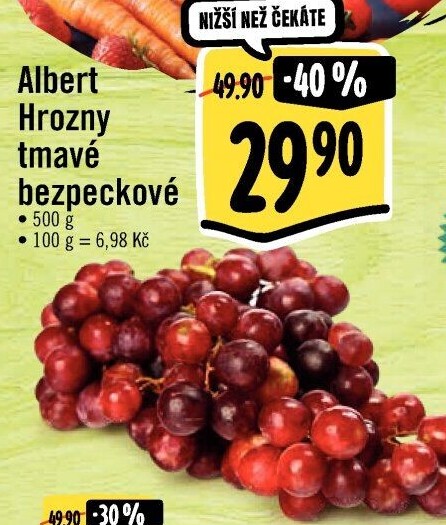 Hrozny tmavé bezsemenné Albert