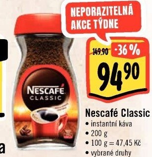Instantní káva Nescafé Classic
