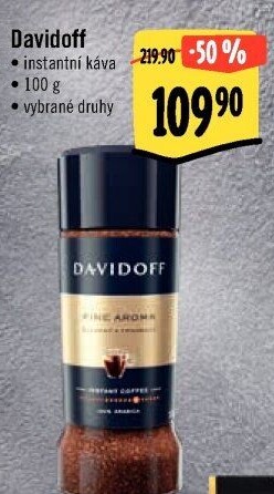 Instantní kávy Davidoff