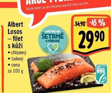 Losos filety Albert