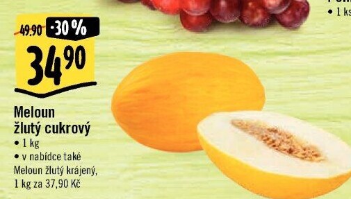 Meloun cukrový žlutý