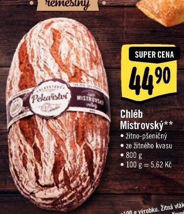 Mistrovský chléb Albert