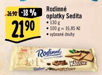 Oplatky Rodinné Sedita