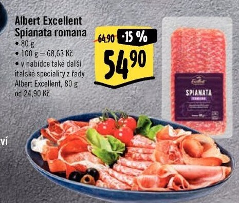 Salám Spianata Romana Albert Excellent