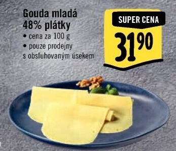 Sýr Gouda mladá 48%