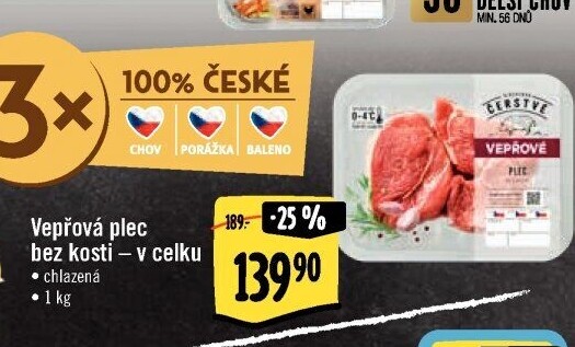 Vepřová plec bez kosti Albert