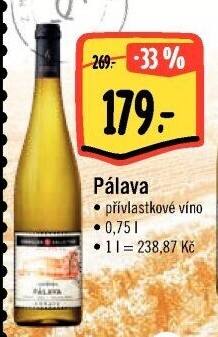 Víno Pálava Sommelier Collection - přívlastkové